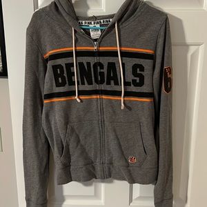 Pink brand Cincinnati bengals full zip hoodie